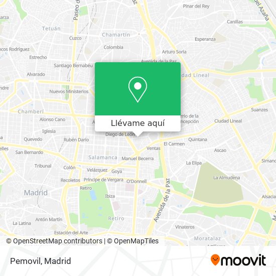 Mapa Pemovil