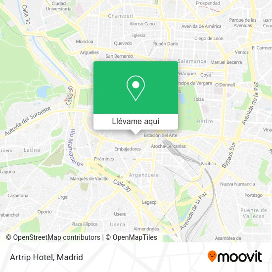 Mapa Artrip Hotel