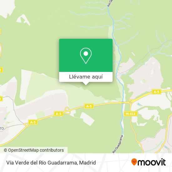 Mapa Vía Verde del Río Guadarrama