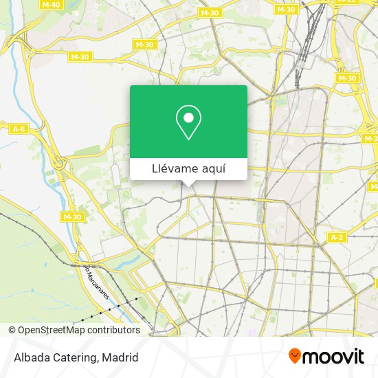 Mapa Albada Catering