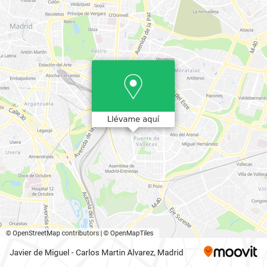 Mapa Javier de Miguel - Carlos Martin Alvarez