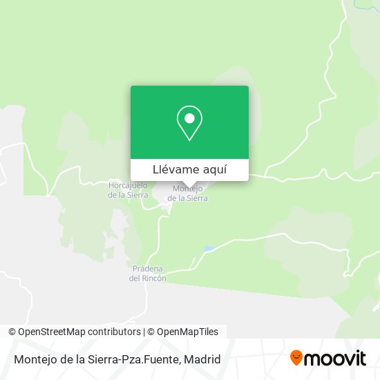 Mapa Montejo de la Sierra-Pza.Fuente