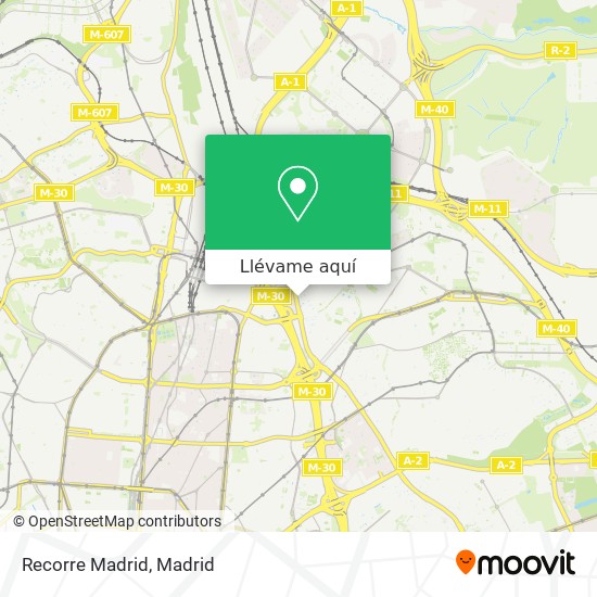 Mapa Recorre Madrid