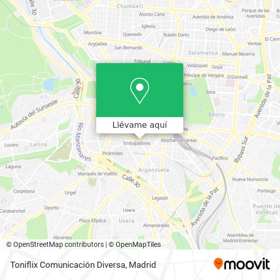 Mapa Toniflix Comunicación Diversa