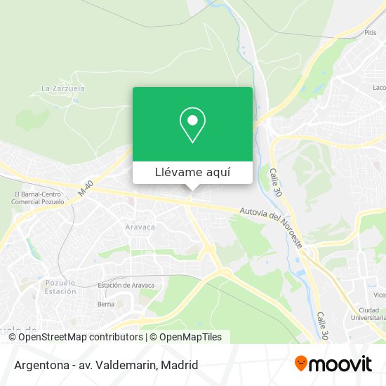 Mapa Argentona - av. Valdemarin