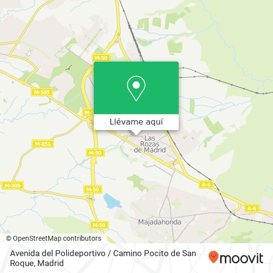 Mapa Avenida del Polideportivo / Camino Pocito de San Roque