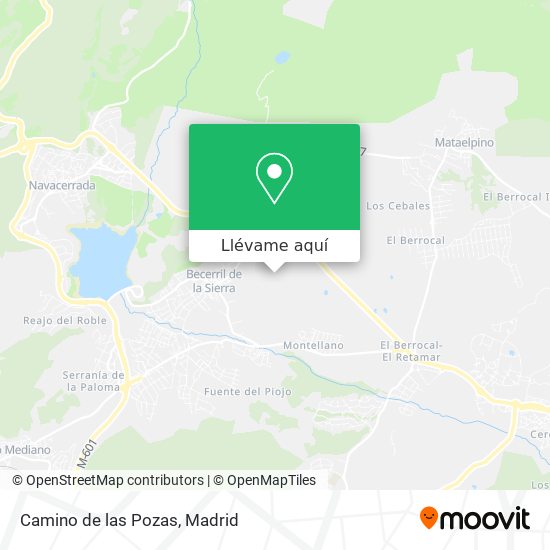 Mapa Camino de las Pozas