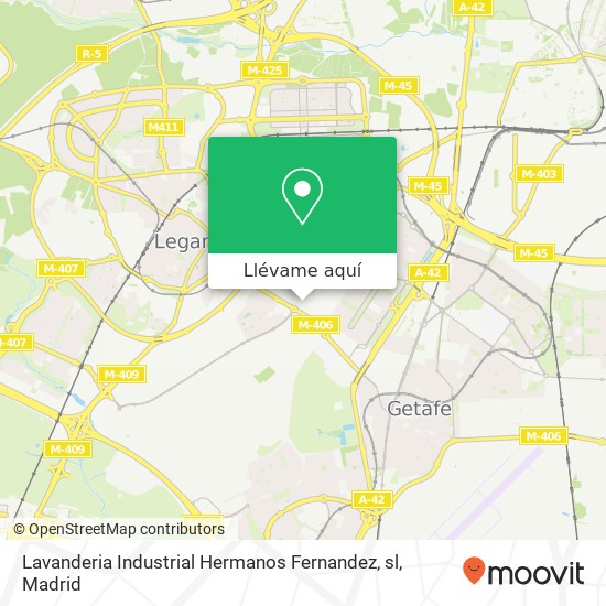 Mapa Lavanderia Industrial Hermanos Fernandez, sl