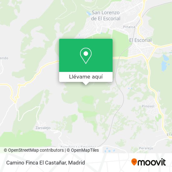 Mapa Camino Finca El Castañar