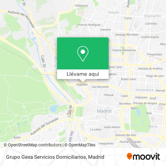 Mapa Grupo Gexa Servicios Domiciliarios