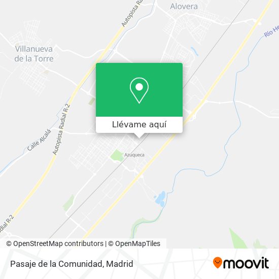 Mapa Pasaje de la Comunidad