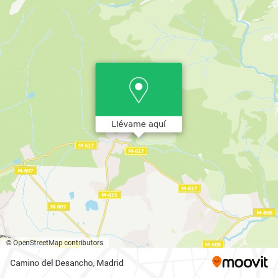 Mapa Camino del Desancho