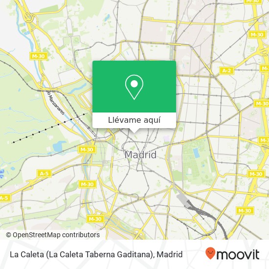 Mapa La Caleta (La Caleta Taberna Gaditana)