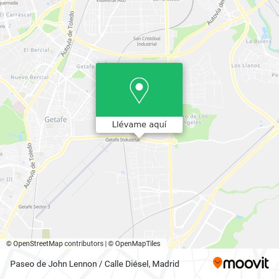 Mapa Paseo de John Lennon / Calle Diésel