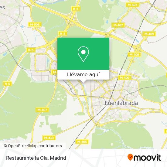Mapa Restaurante la Ola