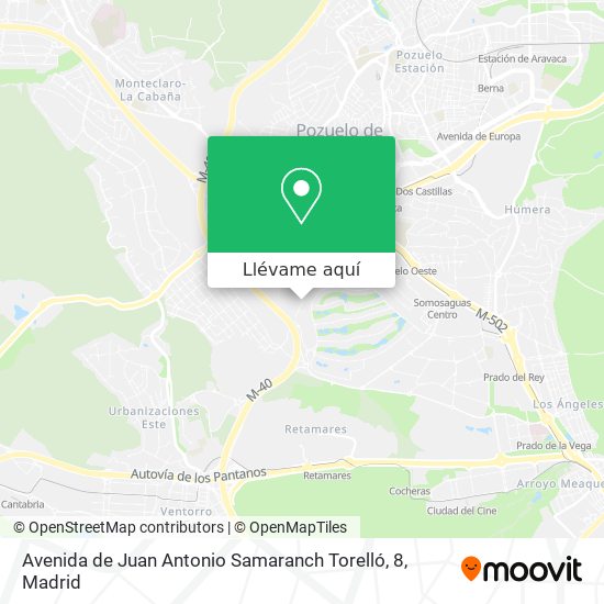 Mapa Avenida de Juan Antonio Samaranch Torelló, 8