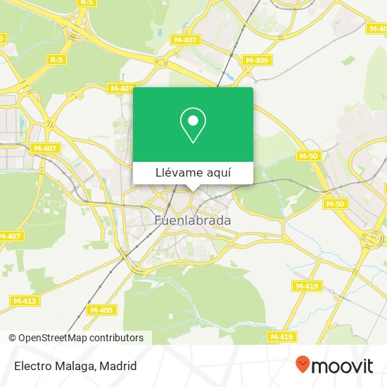 Mapa Electro Malaga