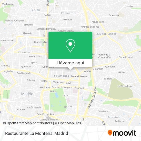 Mapa Restaurante La Montería
