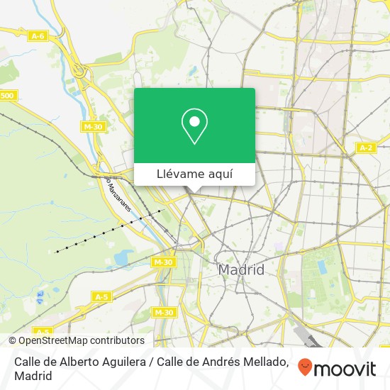 Mapa Calle de Alberto Aguilera / Calle de Andrés Mellado