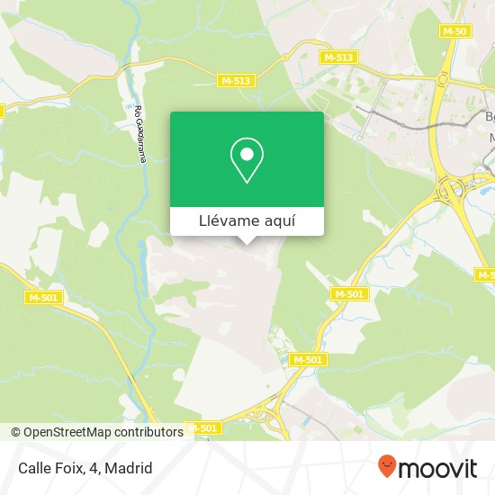 Mapa Calle Foix, 4