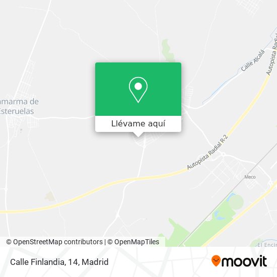 Mapa Calle Finlandia, 14
