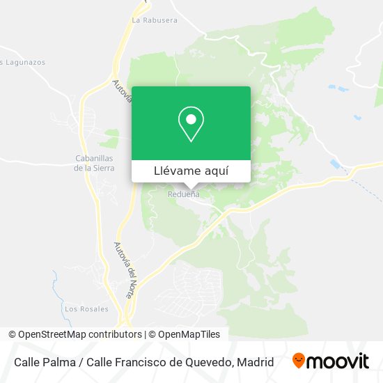 Mapa Calle Palma / Calle Francisco de Quevedo