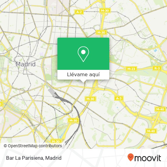 Mapa Bar La Parisiena