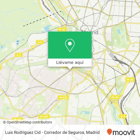 Mapa Luis Rodriguez Cid - Corredor de Seguros