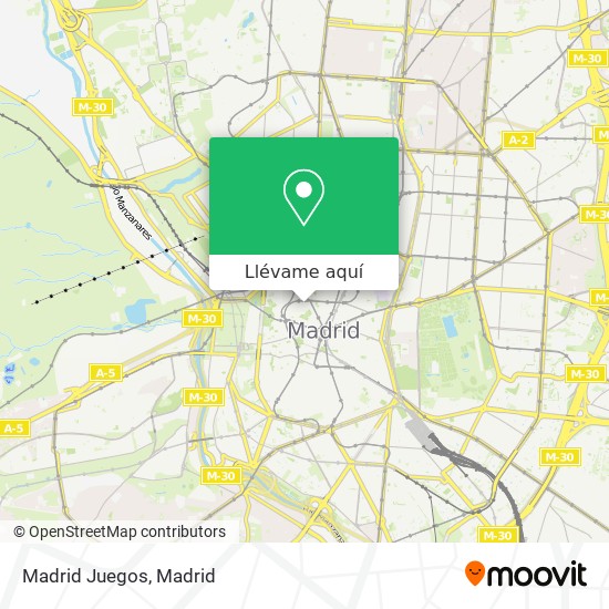 Mapa Madrid Juegos