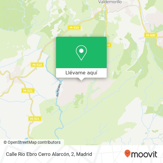 Mapa Calle Río Ebro Cerro Alarcón, 2