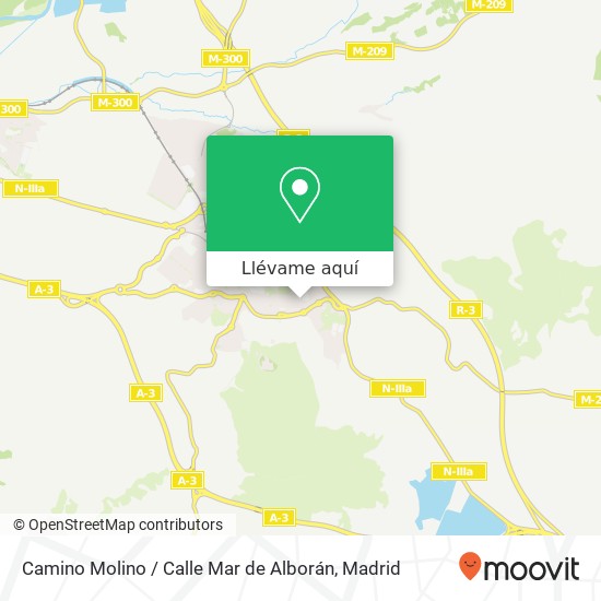 Mapa Camino Molino / Calle Mar de Alborán