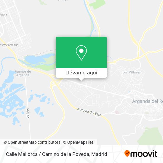 Mapa Calle Mallorca / Camino de la Poveda