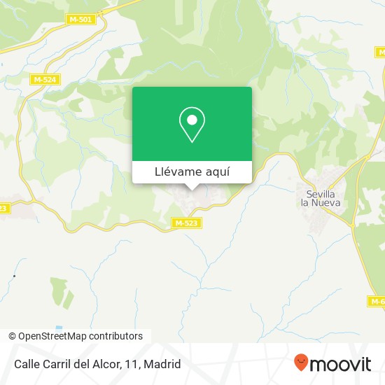 Mapa Calle Carril del Alcor, 11