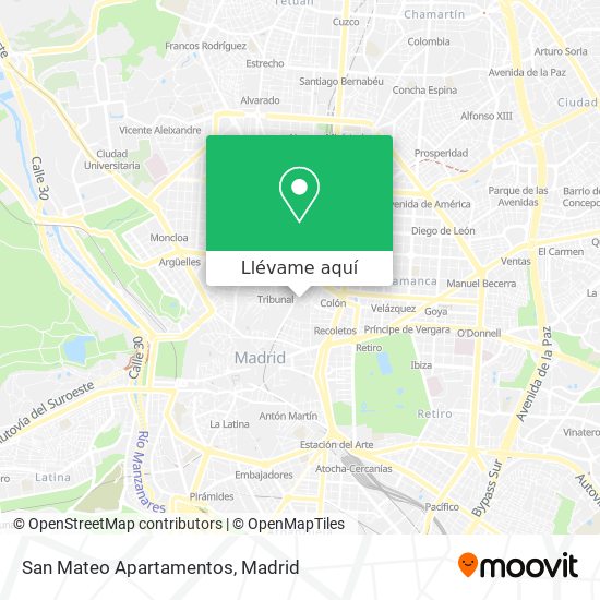 Mapa San Mateo Apartamentos