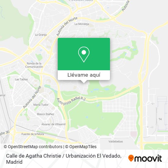 Mapa Calle de Agatha Christie / Urbanización El Vedado