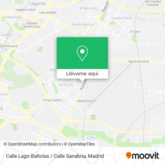Mapa Calle Lago Bañolas / Calle Sanabria