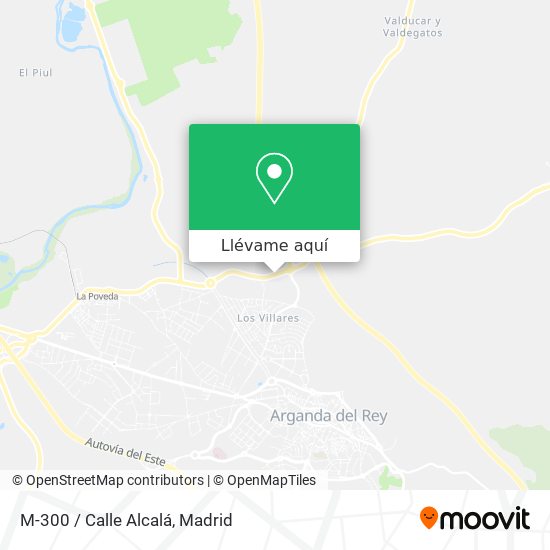 Mapa M-300 / Calle Alcalá