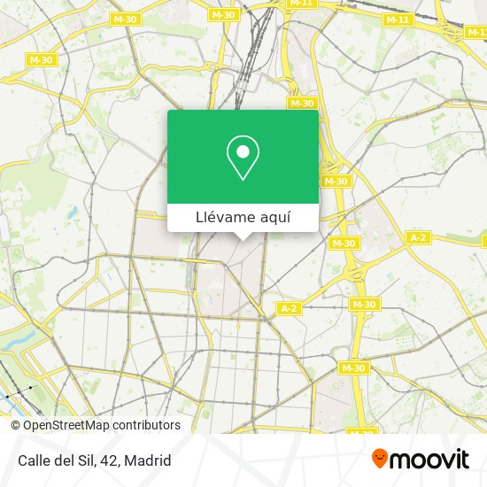 Mapa Calle del Sil, 42