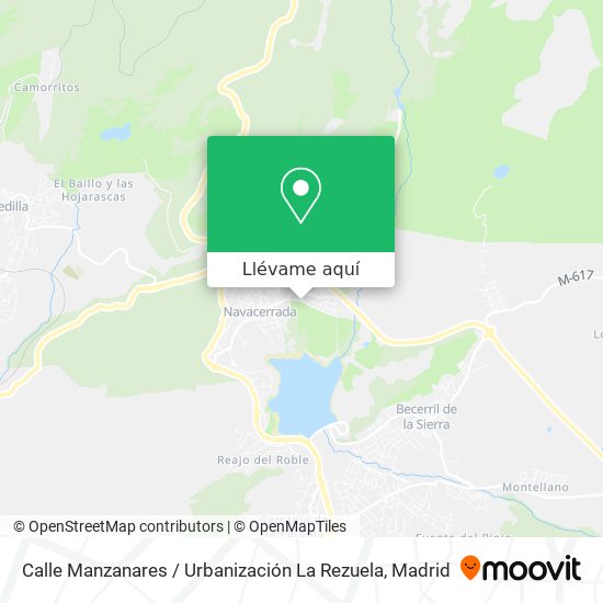 Mapa Calle Manzanares / Urbanización La Rezuela