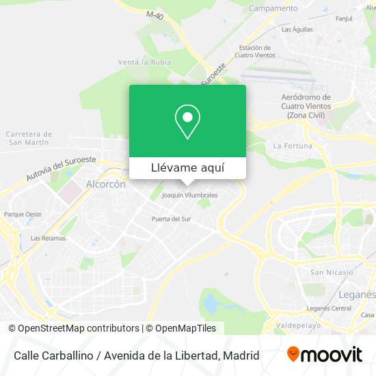 Mapa Calle Carballino / Avenida de la Libertad