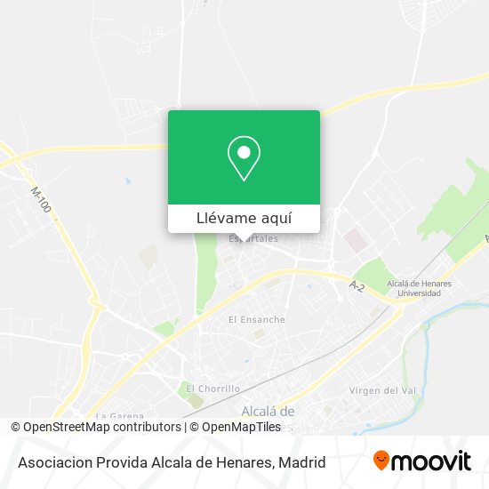 Mapa Asociacion Provida Alcala de Henares