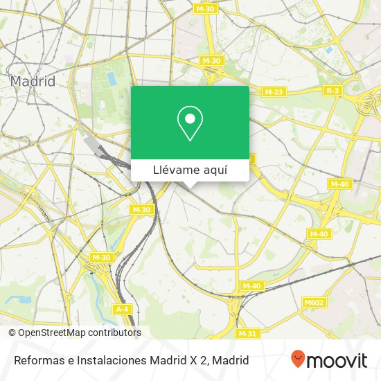 Mapa Reformas e Instalaciones Madrid X 2
