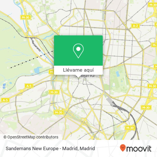 Mapa Sandemans New Europe - Madrid