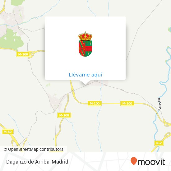 Mapa Daganzo de Arriba