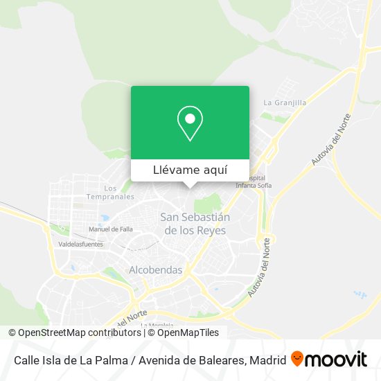 Mapa Calle Isla de La Palma / Avenida de Baleares