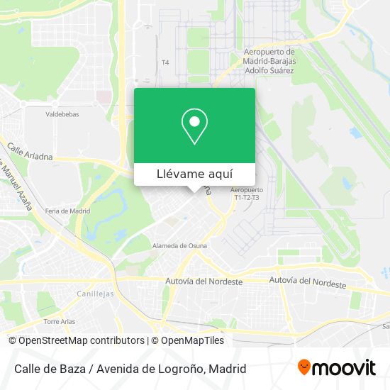 Mapa Calle de Baza / Avenida de Logroño