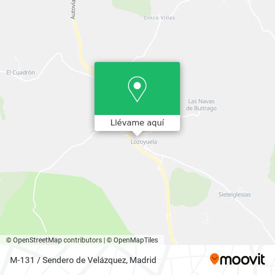 Mapa M-131 / Sendero de Velázquez