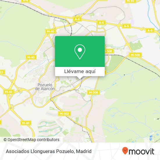 Mapa Asociados Llongueras Pozuelo