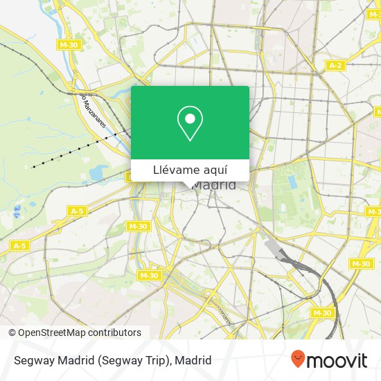 Mapa Segway Madrid (Segway Trip)