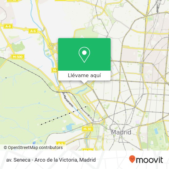 Mapa av. Seneca - Arco de la Victoria